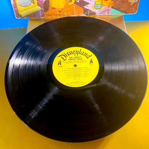 WALT DISNEY’S VTG 1967 HAPPIEST SONGS DISNEYLAND VINYL RECORD by GULF GA… - Picture 16 of 16